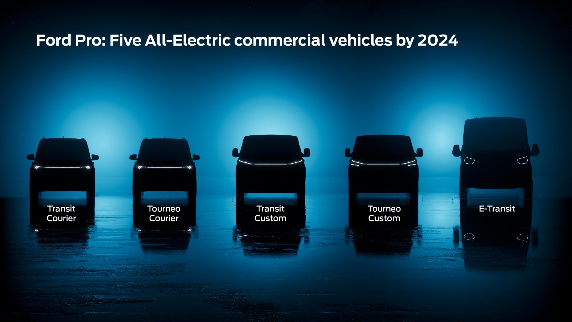 Ford will launch four new electric commercial vehicles in Europe by 2024